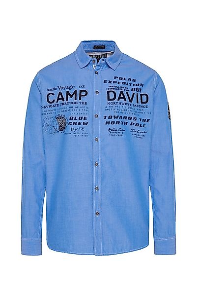CAMP DAVID Langarmhemd aus Baumwolle günstig online kaufen