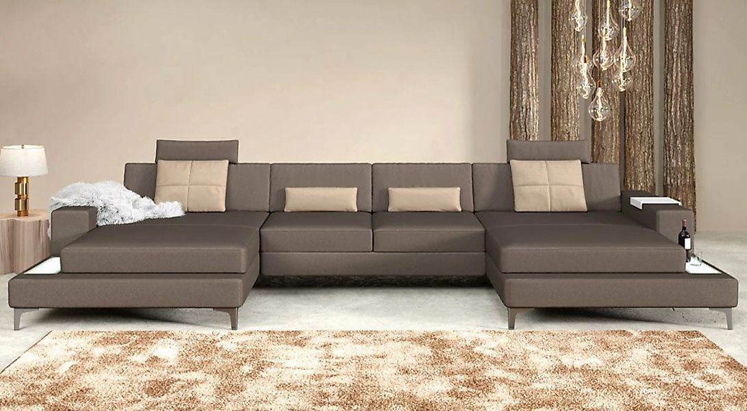 BULLHOFF Wohnlandschaft Wohnlandschaft XXL Sofa Ecksofa »MÜNCHEN« von BULLH günstig online kaufen