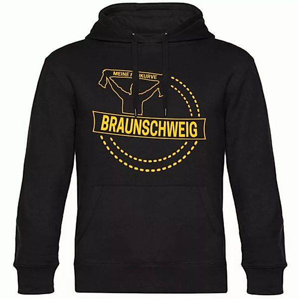 multifanshop Kapuzensweatshirt Braunschweig - Meine Fankurve - Hoodie günstig online kaufen