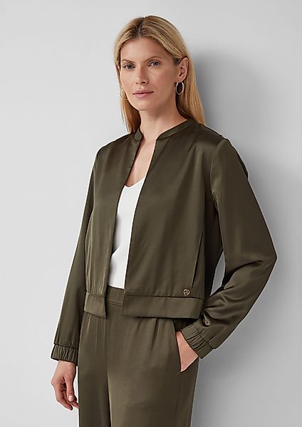 s.Oliver BLACK LABEL Funktionsjacke Offene Satinjacke günstig online kaufen