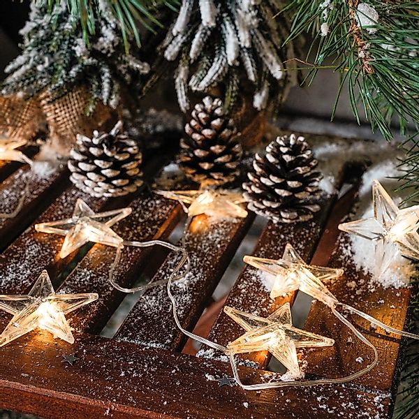 esotec LED-Lichterkette Solar LED-Kette, 30 Sternchen günstig online kaufen