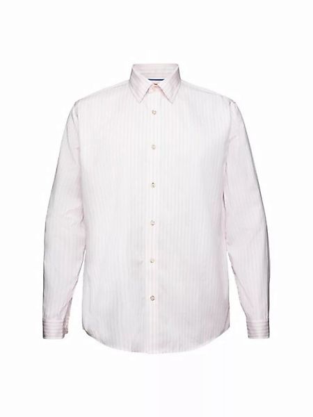Esprit Langarmhemd Gestreiftes Hemd aus Baumwoll-Popeline günstig online kaufen