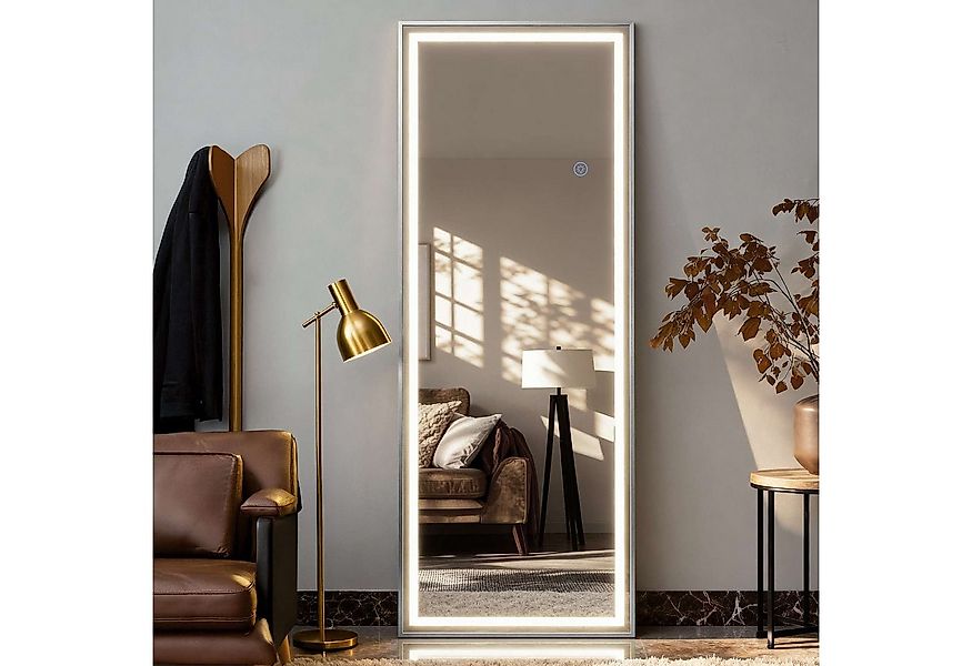 BBG Ganzkörperspiegel LED Ganzkörperspiegel mit Berührungslicht & 3 Farbtem günstig online kaufen