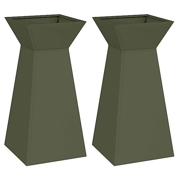 vidaXL Blumentopf Säulen Pflanzer 2 pcs günstig online kaufen
