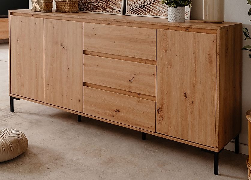 Furn.Design Sideboard Bastia (Kommode in Eiche günstig online kaufen