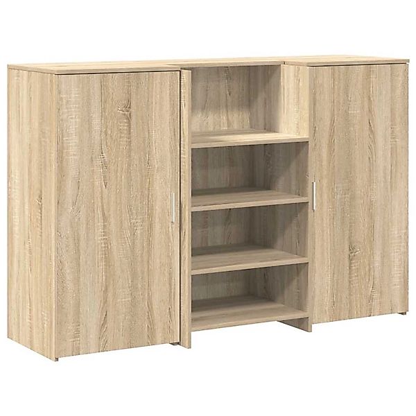 vidaXL Empfangstheke Sonoma-Eiche 155x50x103,5 cm Holzwerkstoff 3324198 günstig online kaufen