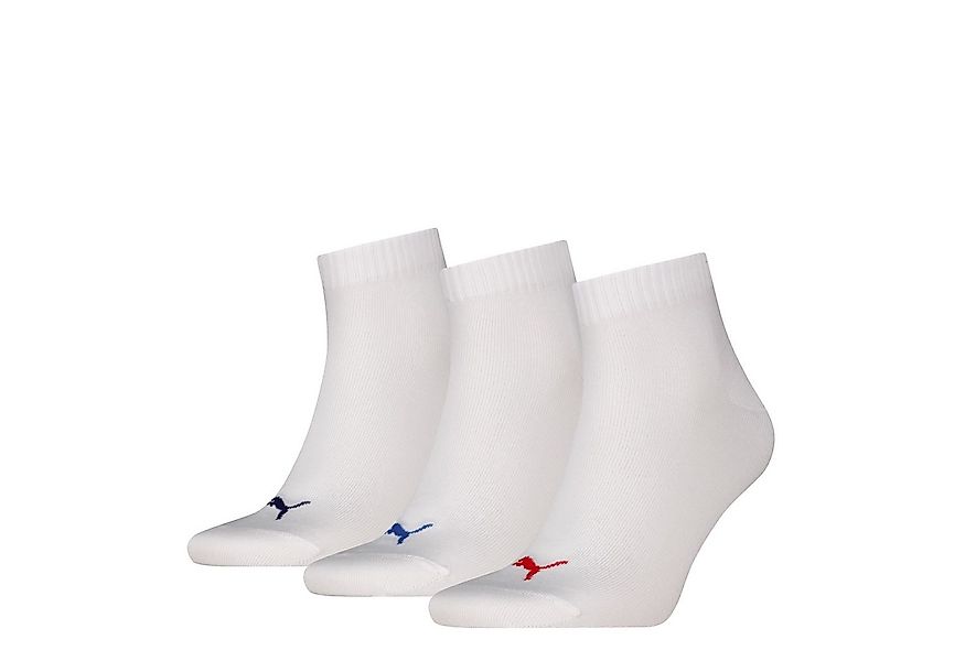 PUMA Kurzsocken PUMA UNISEX QUARTER PLAIN 3P (3 Paar) Atmungsaktiv, Rippenb günstig online kaufen