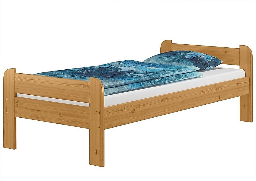 ERST-HOLZ Einzelbett Einzelbett Echtholzbett Kiefer Massiv 90 x 200 cm, Eic günstig online kaufen