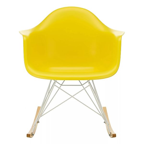 Vitra - Eames Plastic Armchair RAR Schaukelstuhl weiß - sunlight/Sitzschale günstig online kaufen