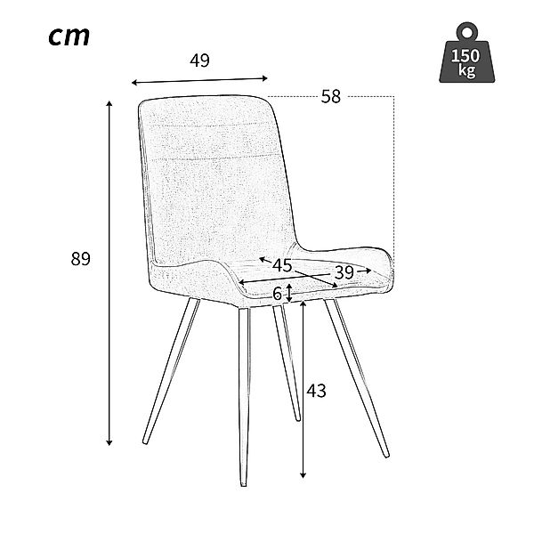 TavilaEcon Esszimmerstuhl Küchenstuhl Ergonomischer Stuhl Polstertuhl günstig online kaufen