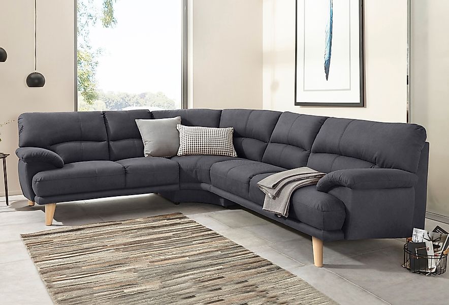 TRENDMANUFAKTUR Polsterecke "Cecilia, italienisches Designsprache, modern u günstig online kaufen