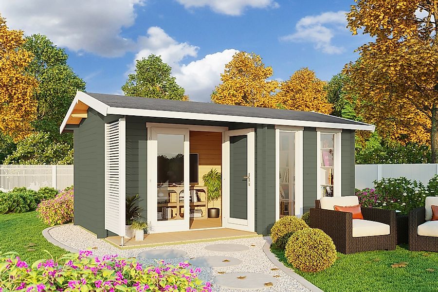 Nordic Holz Gartenhaus "Riverside", (inkl. Terrassenbretter) günstig online kaufen