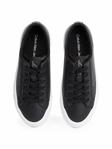 Calvin Klein Jeans VULC FLATFORM LOW MG LTH Plateausneaker, Schnürschuh, Ha günstig online kaufen