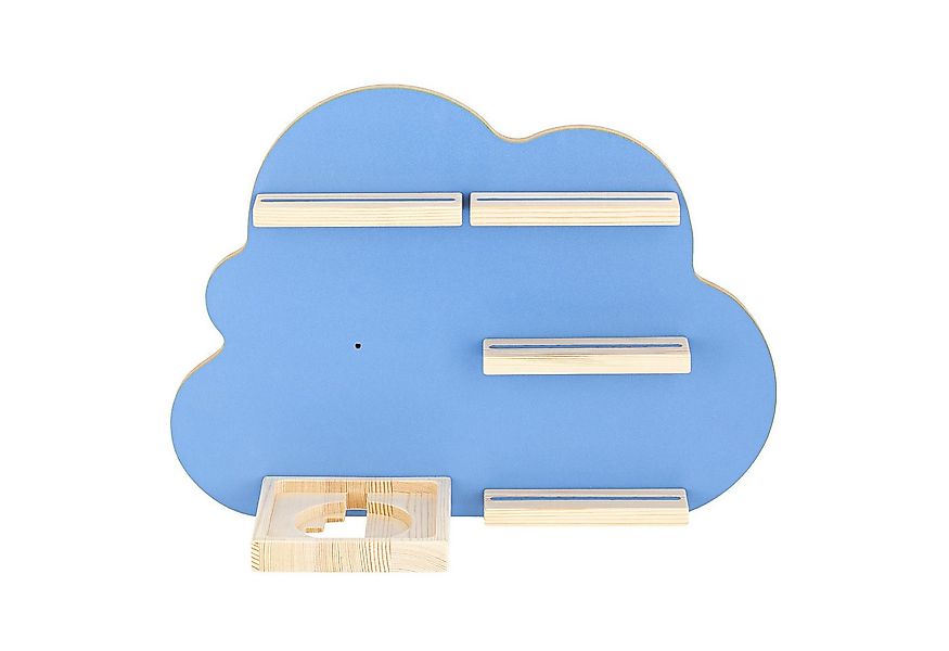Meinposten Deko-Wandregal Hörspielfigurenregal Kinderregal Wolkenregal 48x3 günstig online kaufen