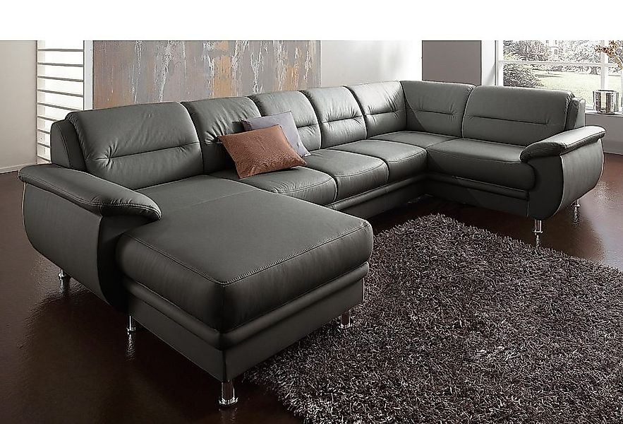 sit&more Wohnlandschaft "Mailand U-Form, B: 312 cm" optional Bettfunktion günstig online kaufen