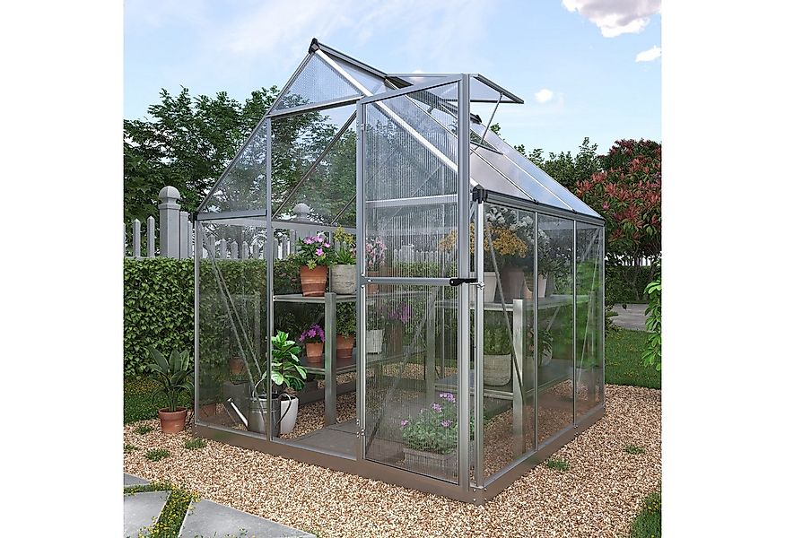 KONIFERA Gewächshaus, BxTxH: 182 x 185 x 208 cm, 4 mm Wandstärke, Set, mit günstig online kaufen