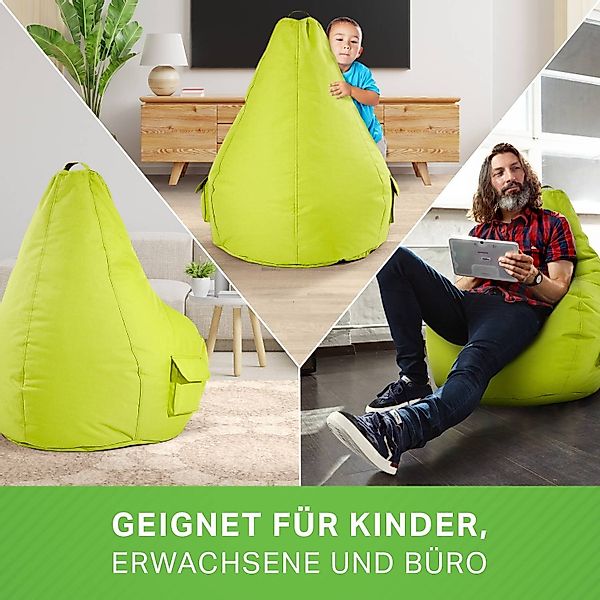Green Bean Sitzsack Cozy+Cube (2er Set Sitzsack + Hocker - fertig befüllt - günstig online kaufen