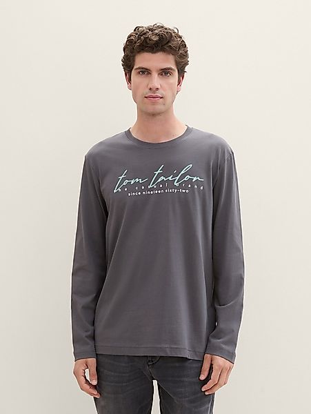 TOM TAILOR Langarmshirt Print Langarmshirt mit günstig online kaufen