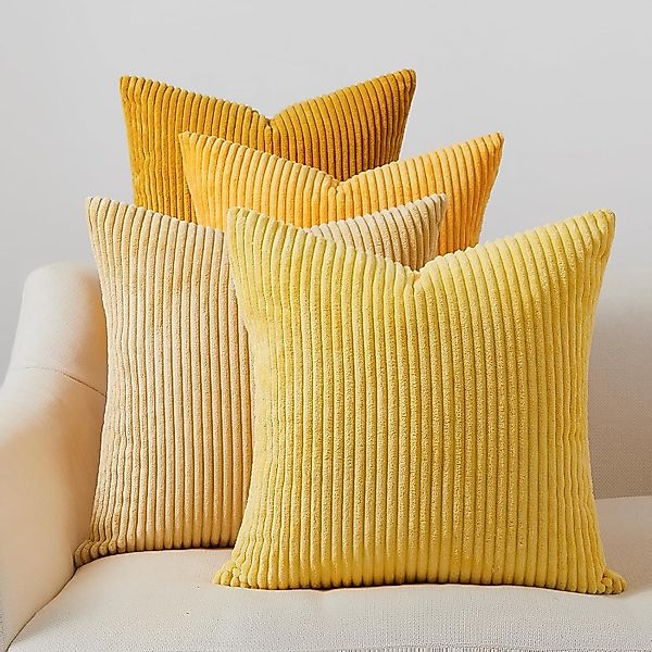 Topfinel Kissenbezüge 4er Set Kordsamt, flauschig günstig online kaufen