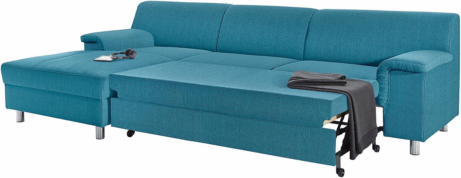INOSIGN Ecksofa "Jamie, modern und elegant, Fußhöhe 9cm, L-Form,", wahlweis günstig online kaufen
