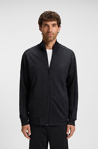 BOSS GREEN Sweatjacke Mirror Flachstrickkragen, regular günstig online kaufen