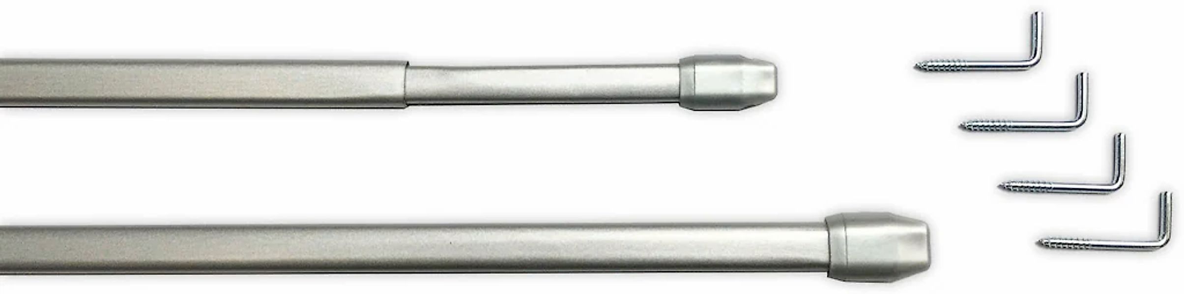 indeko Scheibenstange "Scheibenstange ausziehbar 1-läufig, 2 Stück" Ø 11 mm günstig online kaufen