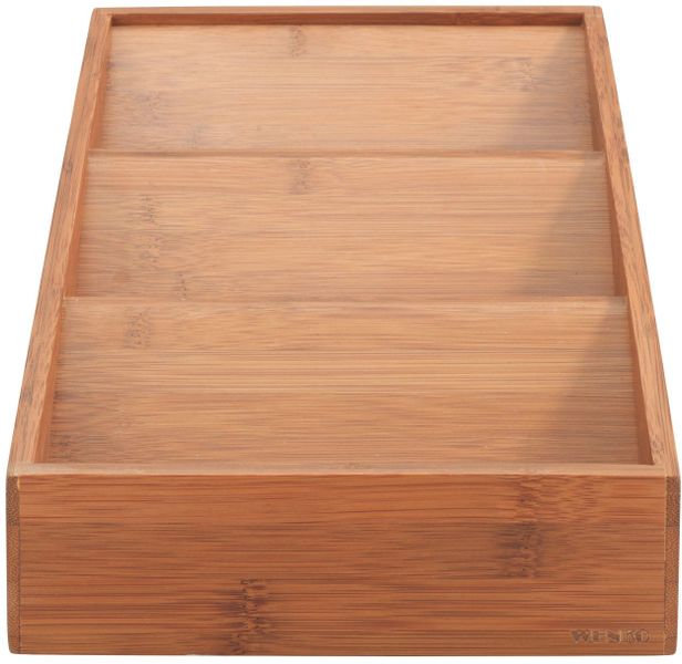 WENKO Gewürzregal Schubladen-Gewürzregal aus Bambus im Landhaus-Stil, 3 Fäc günstig online kaufen