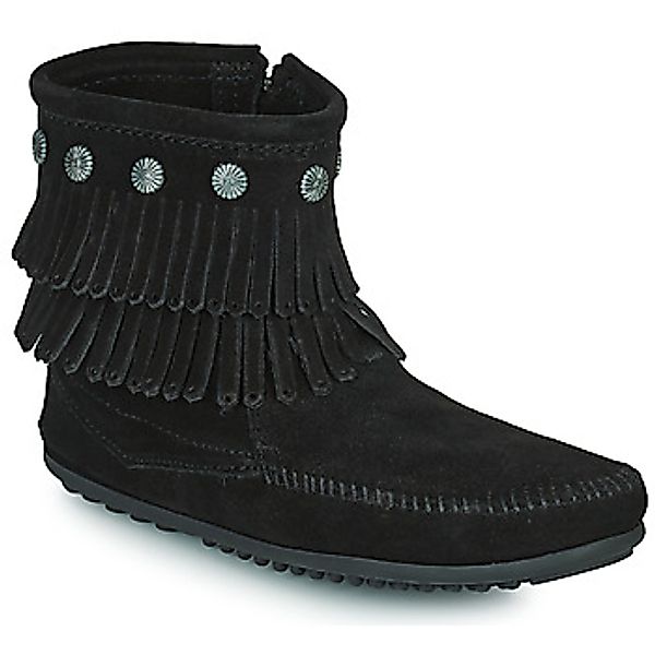 Minnetonka  Damenstiefel DOUBLE FRINGE SIDE ZIP BOOT günstig online kaufen