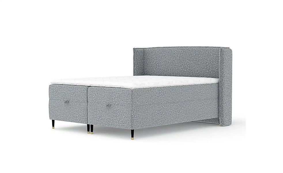 Boxspringbett mit Stauraum   ¦ grau ¦ Maße (cm): B: 198 H: 117 Betten > Kom günstig online kaufen