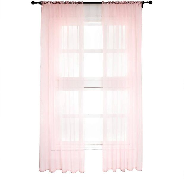 Woltu Gardine VH5511rs-2, (2 St), halbtransparent, günstig online kaufen