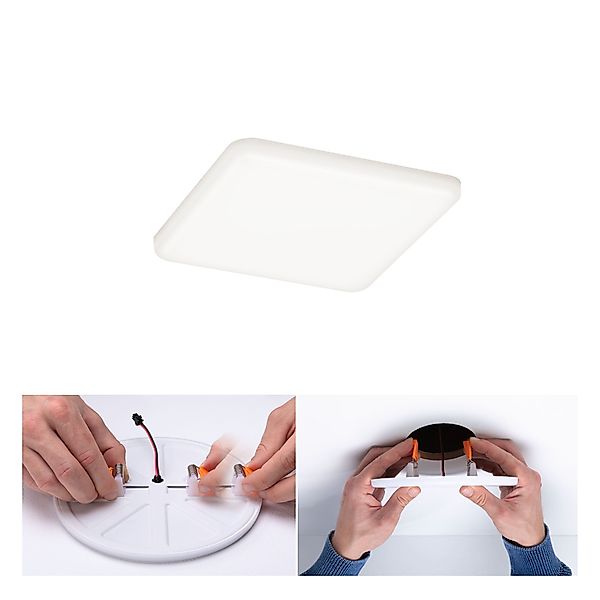 Paulmann "VariFit LED Einbaupanel Veluna IP44 eckig 125x125mm 8,5W 750lm 40 günstig online kaufen