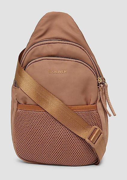 s.Oliver Umhängetasche Tasche, Schultertasche mit aufgesetzter Mesh-Tasche günstig online kaufen