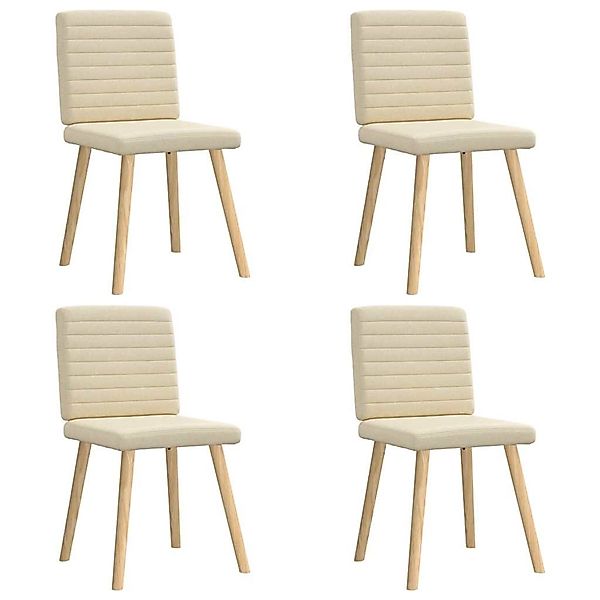 vidaXL Esszimmerstühle 4 Stk Creme Stoff 3315281 günstig online kaufen