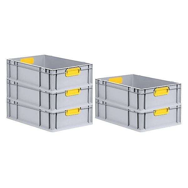 PROREGAL Spar Set 5x Eurobox Nextgen Color HxBxT 17 x 40 x 60 cm 34 Liter G günstig online kaufen