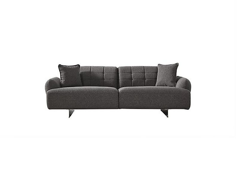 Xlmoebel Sofa Moderne Graue Stoff-Polstersofa mit drei Sitzplätzen, Hergest günstig online kaufen