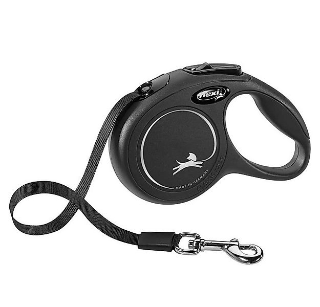 flexi Flexileine FLEXI Rollleine New CLASSIC Gurt - 3m, bis 12kg Farbe: Sch günstig online kaufen