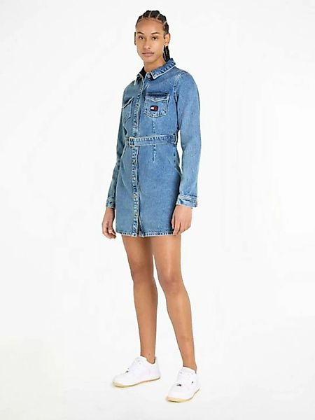 Tommy Jeans Jeanskleid SLIM BELTED LS DRESS DG7012 (2-tlg) Mit Tommy Jeans günstig online kaufen