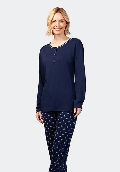 Hajo 5-Pocket-Hose Damen Schlafanzug, Premium Cotton Tencel günstig online kaufen