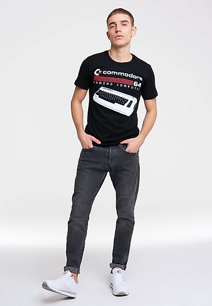 LOGOSHIRT T-Shirt "Commodore 64", mit lizenziertem Originaldesign günstig online kaufen