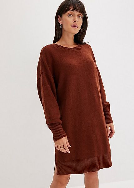 bonprix Sweatkleid Oversize-Look mit Rundhalsausschnitt und kleinen Seitens günstig online kaufen