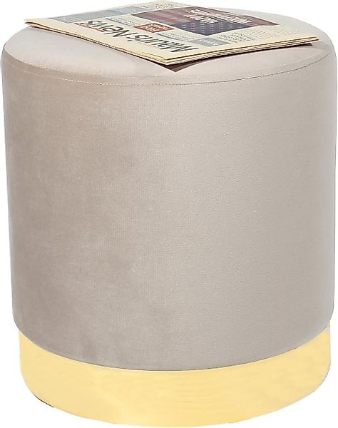 Zedelmaier Sitzhocker rund Hocker Zylindrischer Samthocker günstig online kaufen