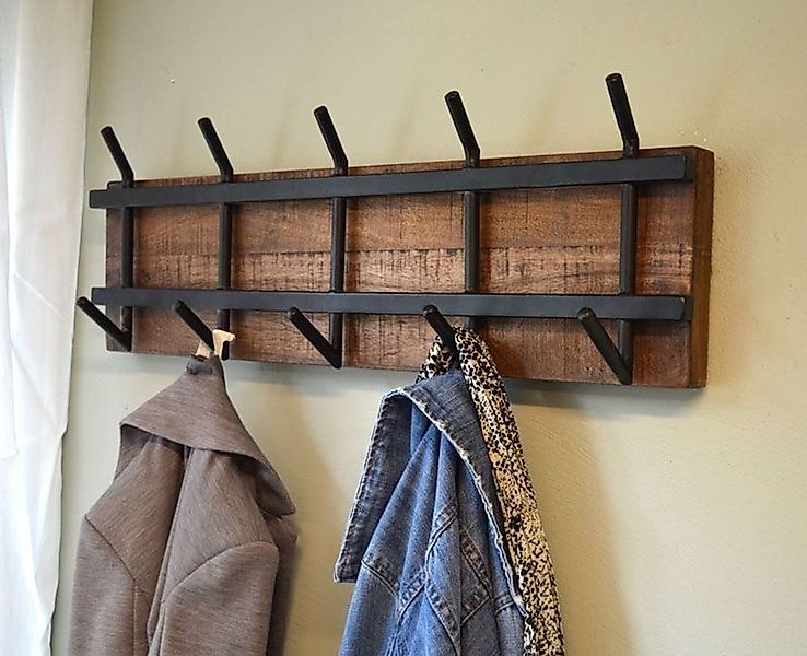 Couchcenter Wandgarderobe Mango Holz Metall Garderobe günstig online kaufen
