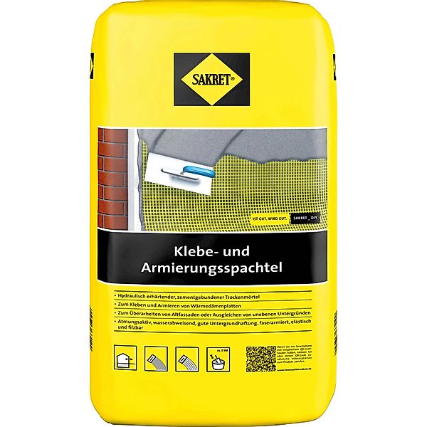 Sakret WDVS Klebe- und Armierungsspachtel Grau 10 kg günstig online kaufen