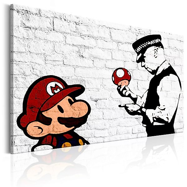 Wandbild - Banksy On Brick günstig online kaufen