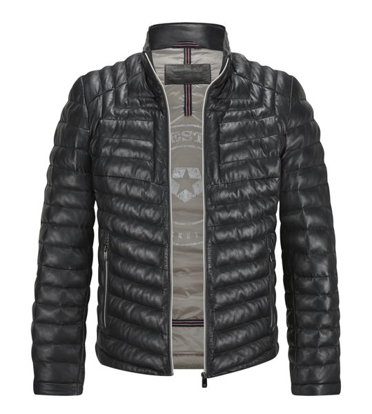 Milestone Lederjacke MSMalik Steppjacke aus Lammleder günstig online kaufen