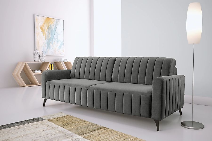 exxpo - sofa fashion 3-Sitzer "Grande, hochwertiges Schlafsofa aus Microvel günstig online kaufen