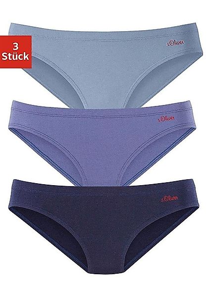 s.Oliver Bikinislip (3er-Pack) aus elastischer Baumwoll-Qualität günstig online kaufen