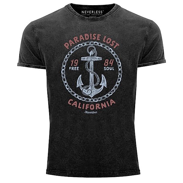 Neverless Print-Shirt Neverless® Herren T-Shirt Vintage günstig online kaufen
