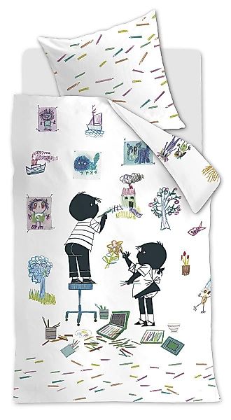 Beddinghouse x Fiep Amsterdam Kinderbettwäsche »Tekenen« günstig online kaufen