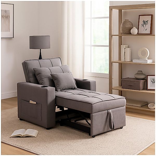 HTI-Living Sessel Relaxsessel Maritta Dunkelgrau (Stück, günstig online kaufen